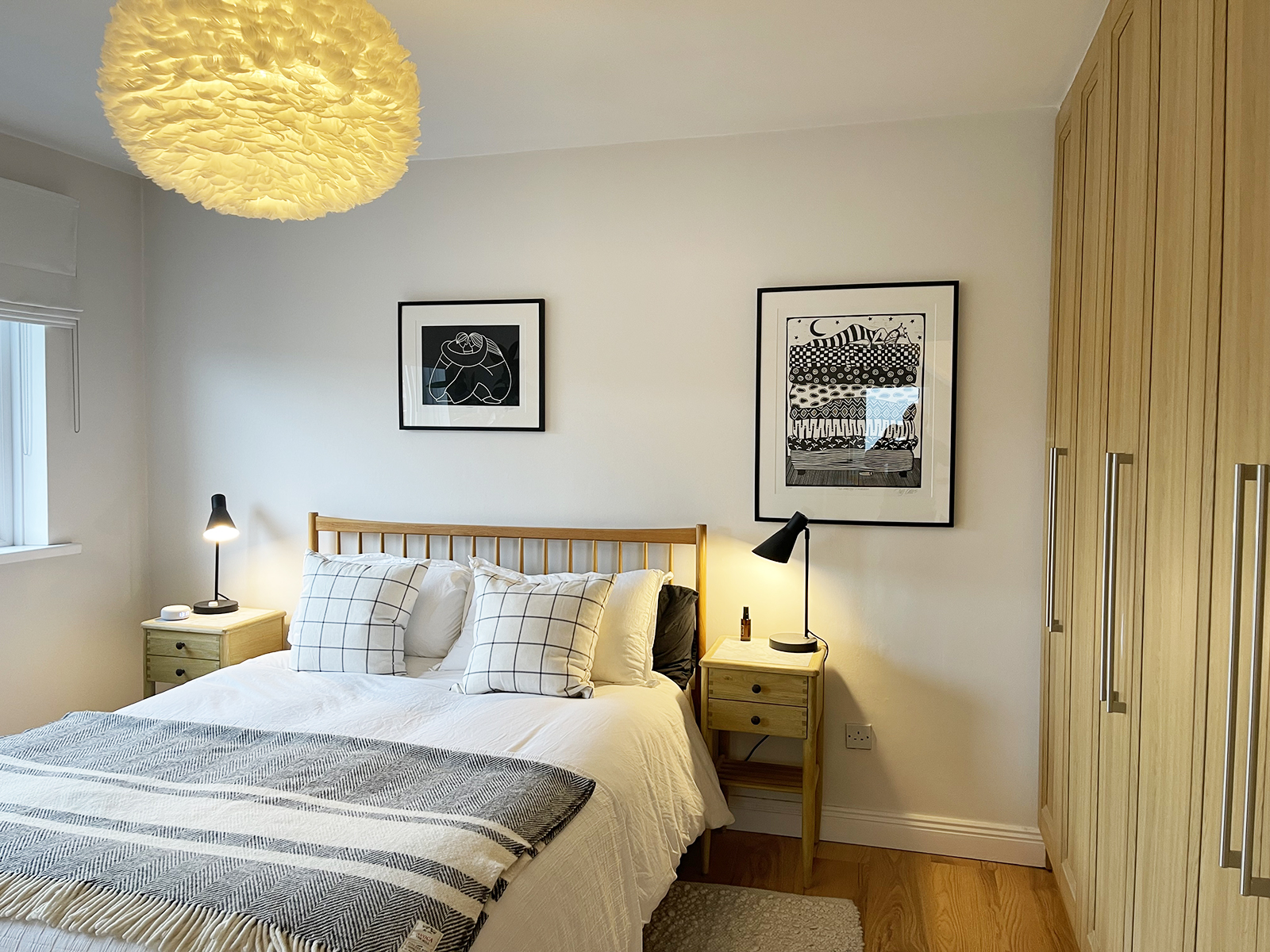 scandinavian bedroom lighting ideas for an Irish home