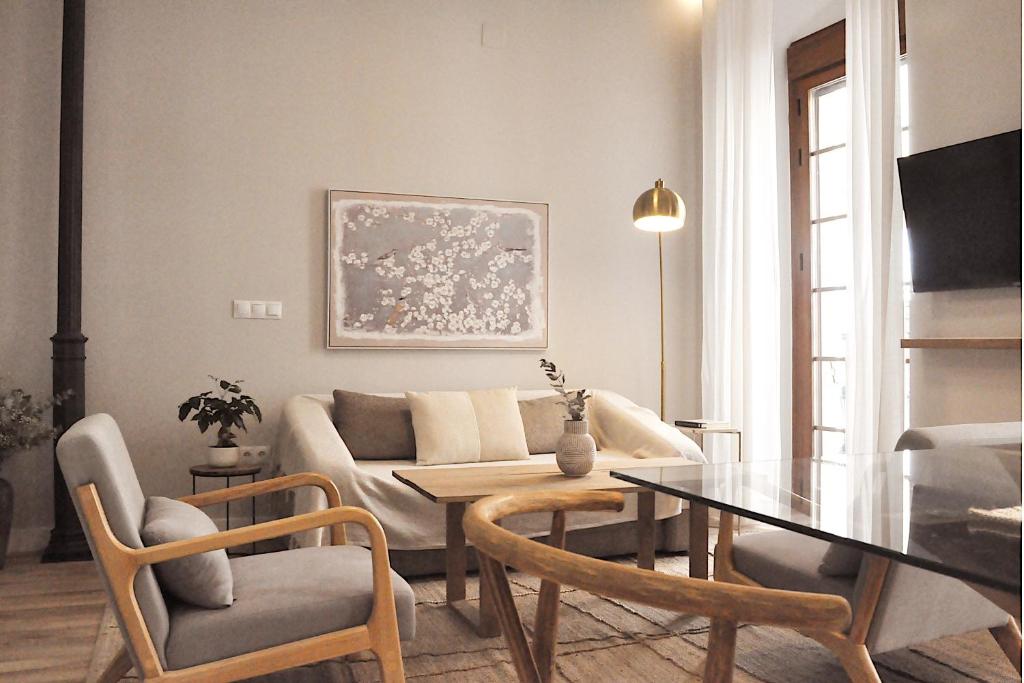 Seating area at Aljara suites in Ronda 