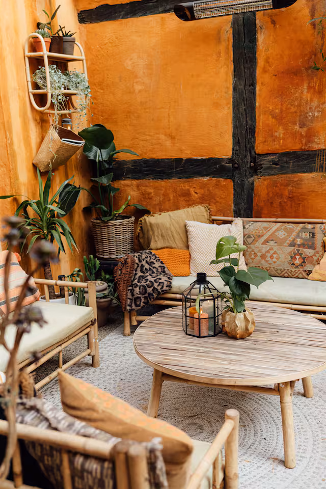 hygge patio in a copenhagen apartment 